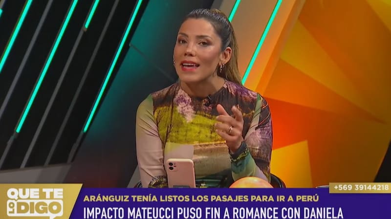 Paula Escobar recibió la información de Canal 13. Créditos: Pantallazo Zona Latina