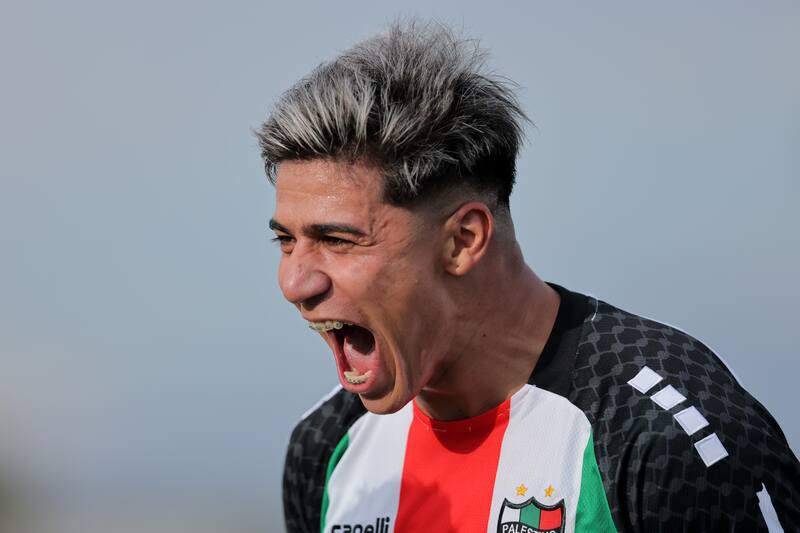 El delantero y su buen momento en Palestino. Foto: Agencia Aton