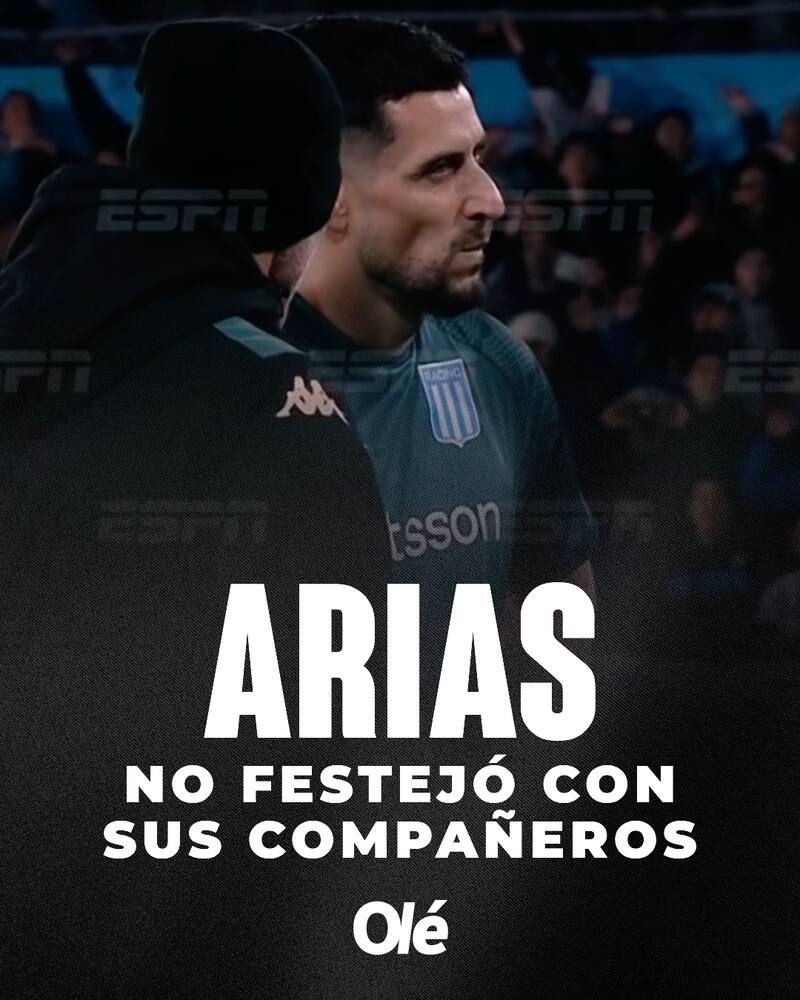 No festejó el triunfo de Racing