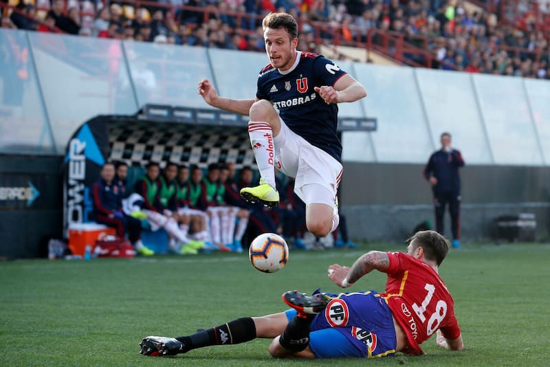 El delantero en su anterior paso por Unión Española. Foto: Agencia Aton.