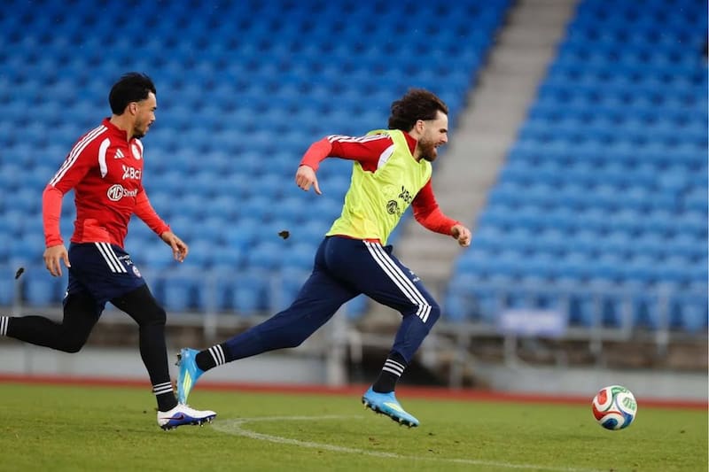 La Selección entrena en Auckland a la espera del partido ante Cabo Verde. Foto: Comunicaciones/FFCh