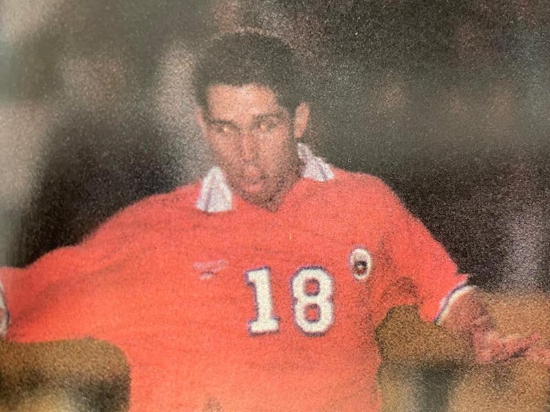 Rodrigo Goldberg, delantero de Chile que anotó dos goles contra Perú en la victoria por 4-0 de 1996.