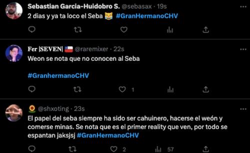 Algunas de las reacciones de los cibernautas tras ver la conversación de Sebastián Ramírez y Maite Phillips. Foto: Twitter.
