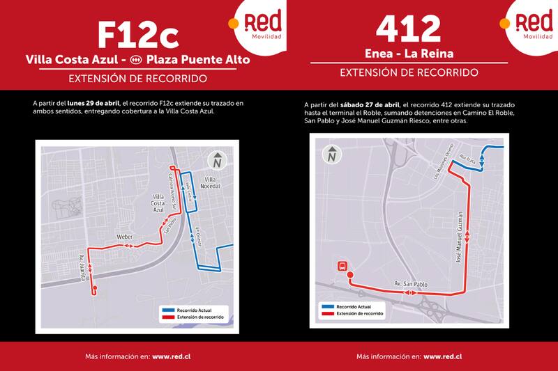 Conoce el mapa de la extensión de estos recorridos.