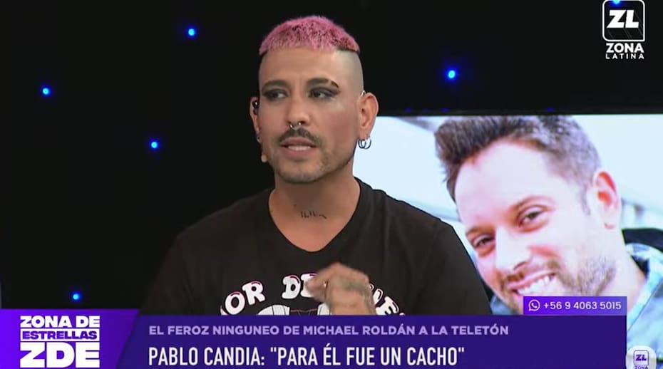 Pablo Candia en "Zona de Estrellas". Créditos: Pantallazo Zona Latina