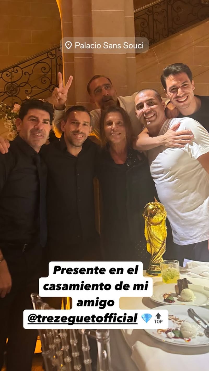 El Matador asistió al casamiento de David Trezeguet en Argentina