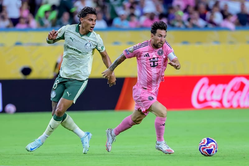 Inter Miami vs Palmeiras en el Mundial de Clubes. Foto: EFE.