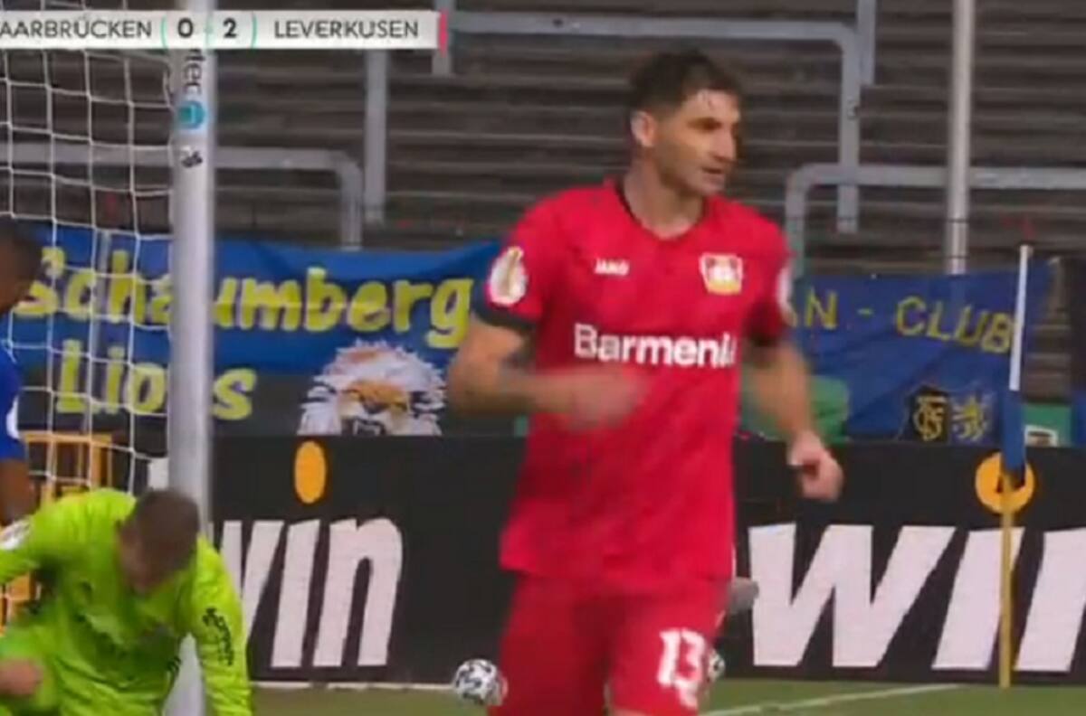 ¡Qué zapatazo! La jugada de Alario que terminó en el segundo gol del Leverkusen
