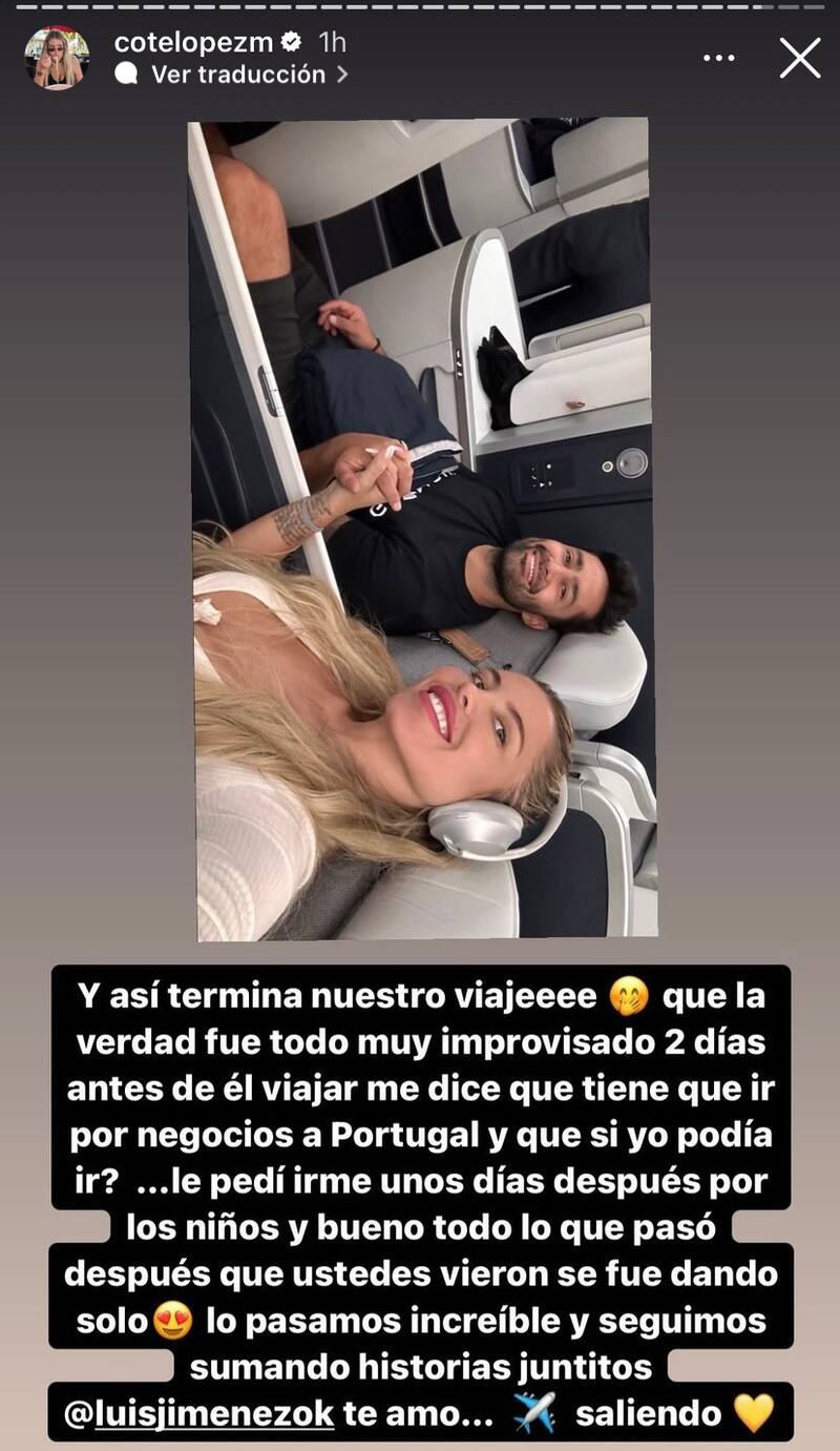 El mensaje de Coté López. Créditos: Instagram.