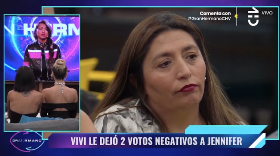 Viviana Acevedo dejó sus votos legado a Jennifer Galvarini. Foto: CHV.