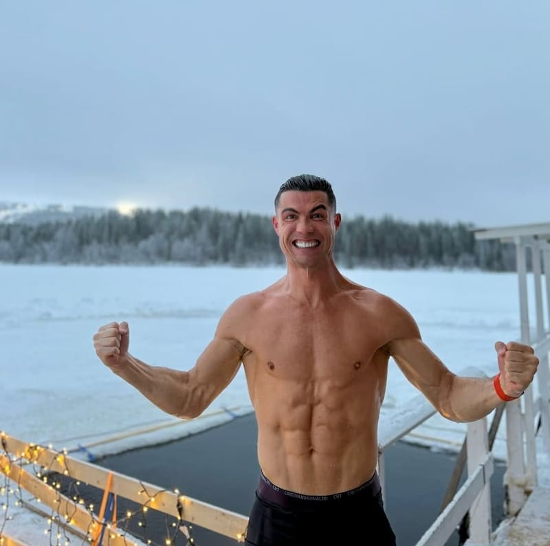 El astro tiene 40 años y su edad fisiológica es de 28,9. Foto: Instagram cristiano