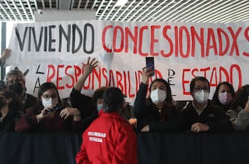 VIDEO | Anuncio de "Copago Cero" se realizó con manifestación en el hall del Hospital Félix Bulnes