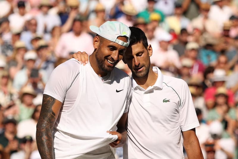 Kyrgios enfrentó a Djokovic en la final de Wimbledon 2022.