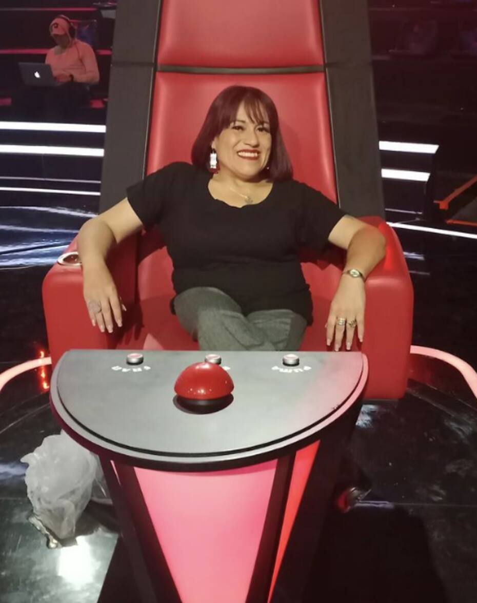 Johanna Oyaneder en "The Voice". Foto: Instagram.