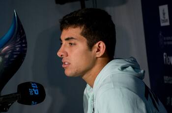 Garín en la previa al debut en ATP de Santiago: "Estoy cansado, pero es normal"