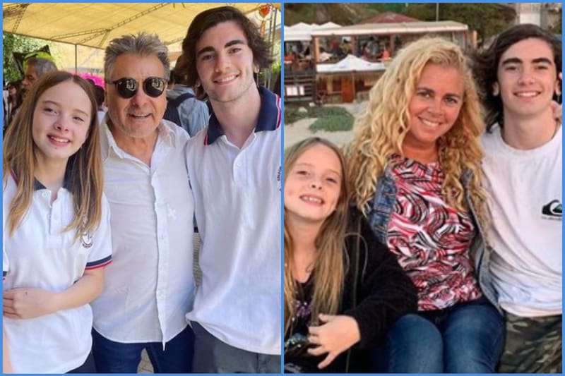 Pato Torres y Titi García-Huidobro con sus hijos