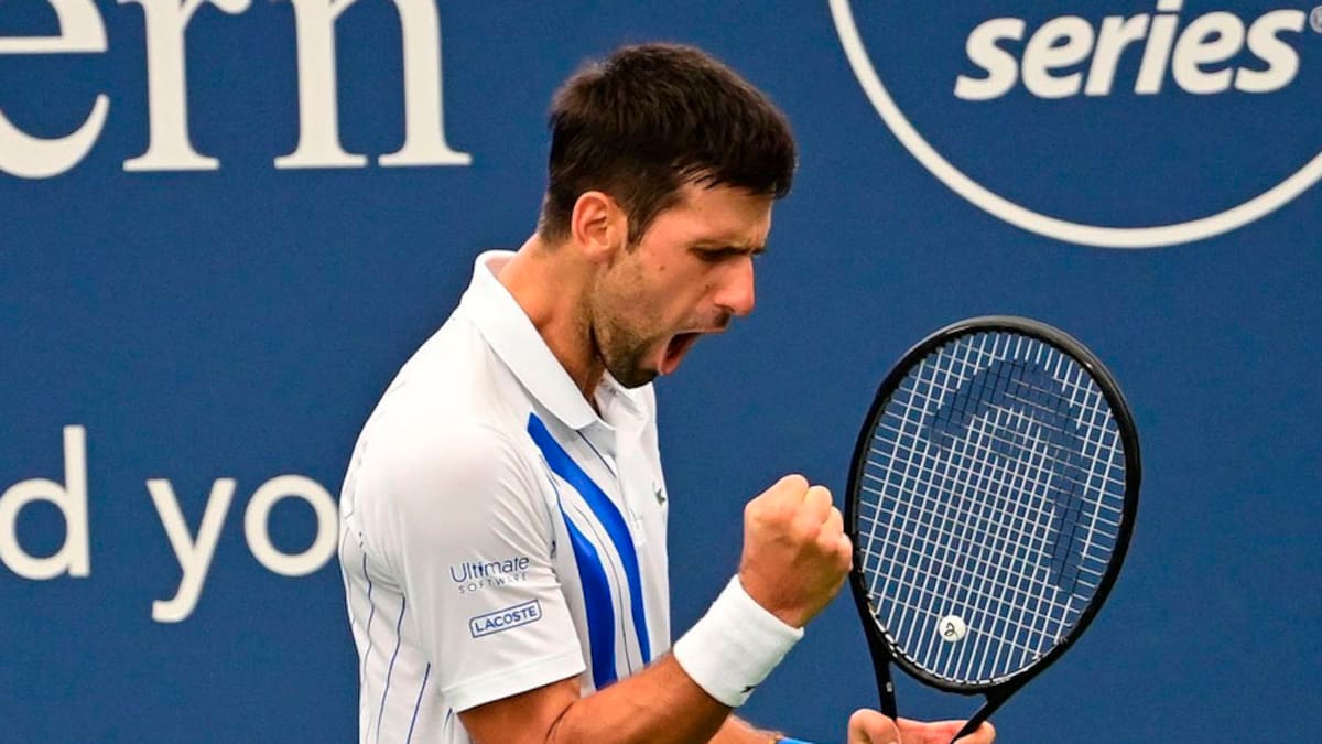 Con este punto, Novak Djokovic venció a Raonic y se coronó campeón en Cincinnati