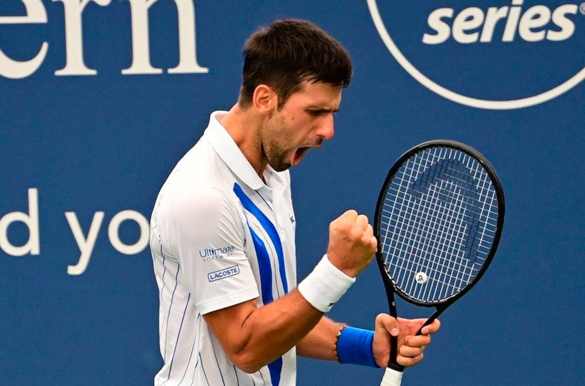 Con este punto, Novak Djokovic venció a Raonic y se coronó campeón en Cincinnati