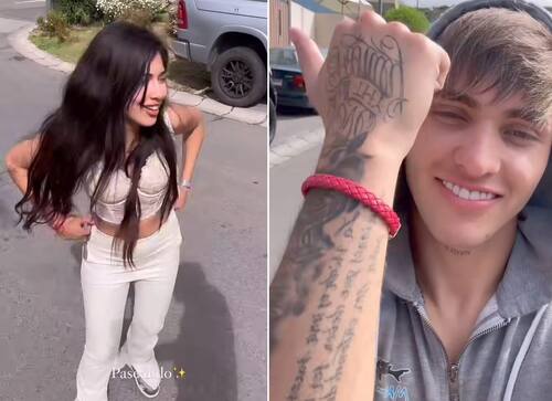 Hans Valdés publicó un video junto a Eskarcita. Créditos: Instagram