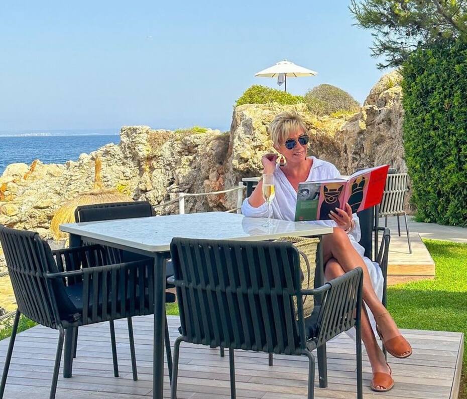 Raquel Argandoña en su viaje por Grecia. Foto: Instagram.
