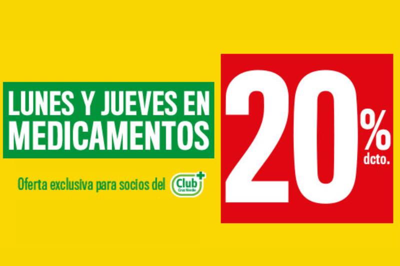 Accede a este descuento los lunes y jueves.