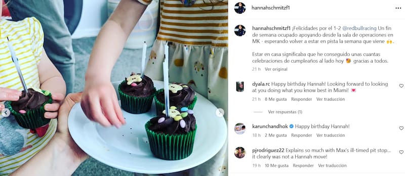 Hannah Schmitz se dijo contenta por el triunfo de Red Bull en Azerbaiyán. (Instagram: hannahschmitzf1)