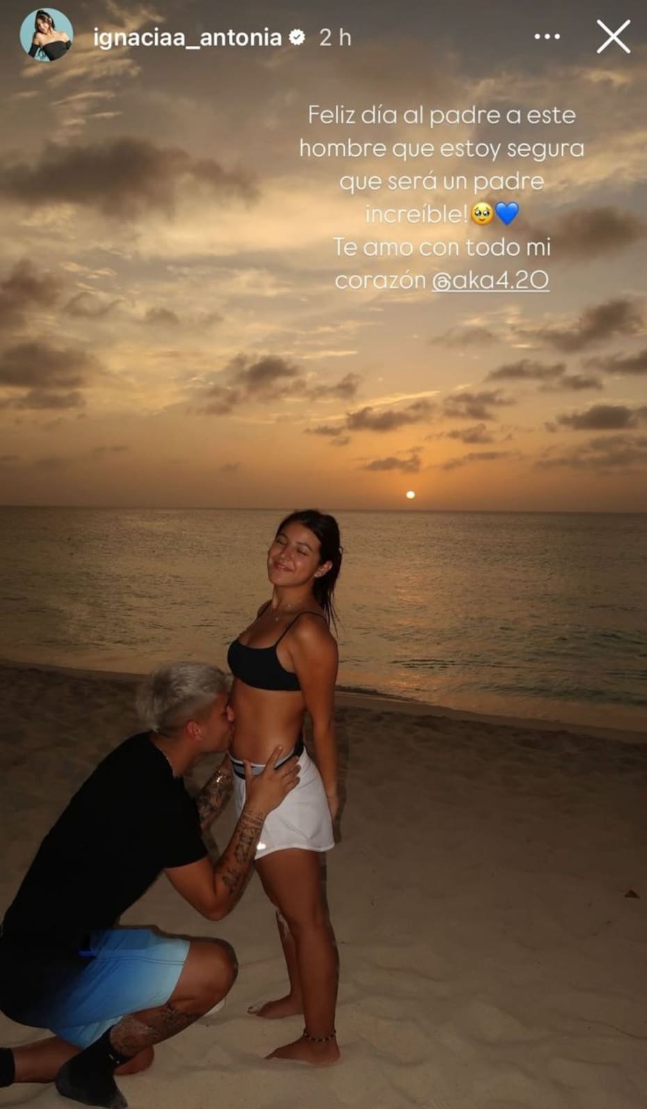 La influencer compartió una tierna historia en Instagram.