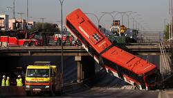 Ruta 5 fue reabierta tras grave accidente: bus Red se desbarrancó y dejó 11 heridos