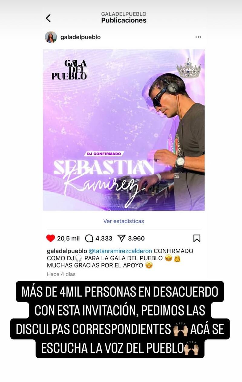 El chico reality es dado de baja del evento de Naya Fácil.