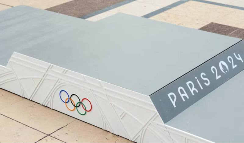 Así será cada podio en la cita deportiva.