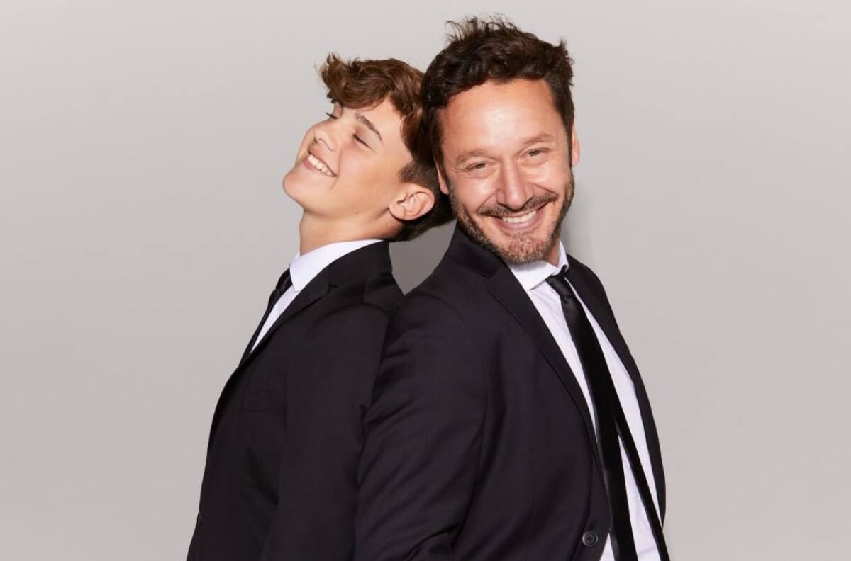 Con elegantes looks: Benjamín Vicuña y su hijo Bautista se lucieron modelando en campaña publicitaria por el Día del Padre