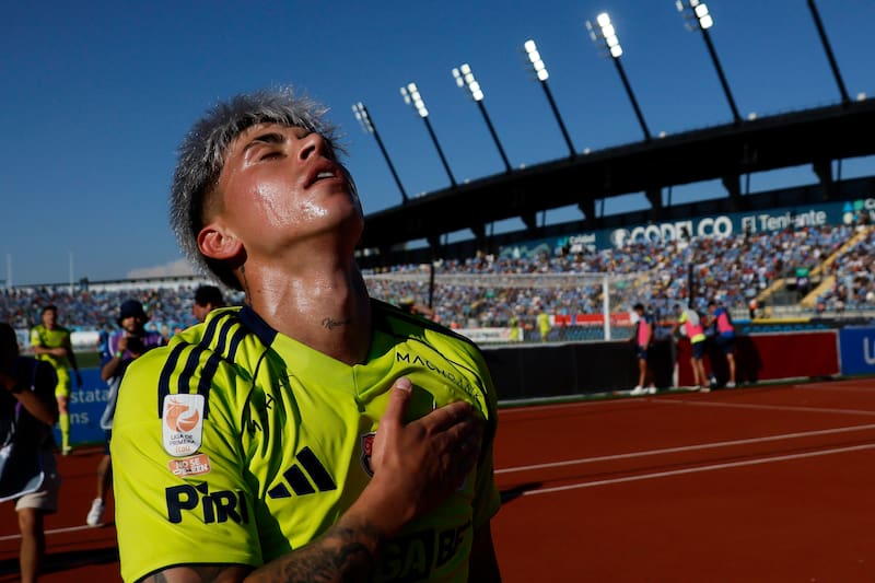 Los azules festejaron en El Teniente de Rancagua y sumaron tres puntos de oro ante O'Higgins. Foto: Aton.