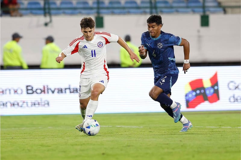 La Roja perdió ante Paraguay en Caracas. Foto: Comunicaciones/FFCh.