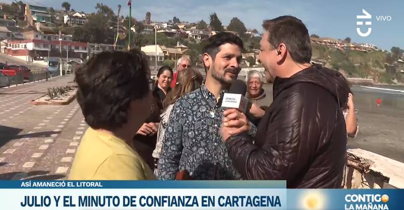 Julio César Rodríguez y su tenso momento en Cartagena.