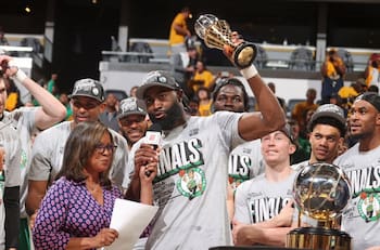 Jaylen Brown fue elegido MVP en las finales de Este en la NBA y esta fue su inesperada reacción