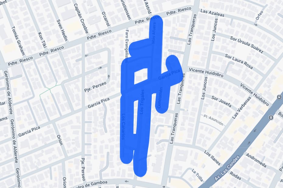 Sector afectado por el corte de luz.