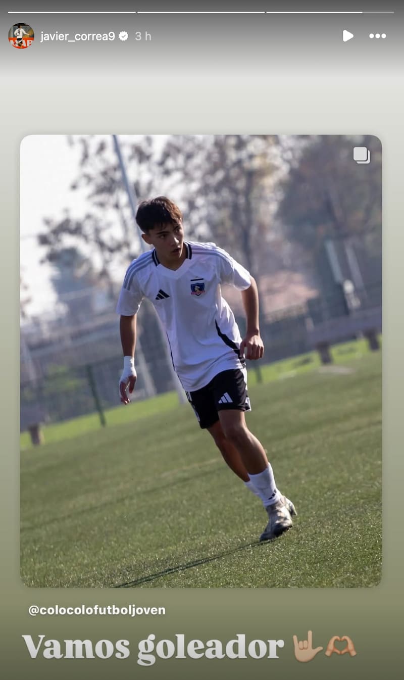 Su padre Javier lo felicita en Instagram.