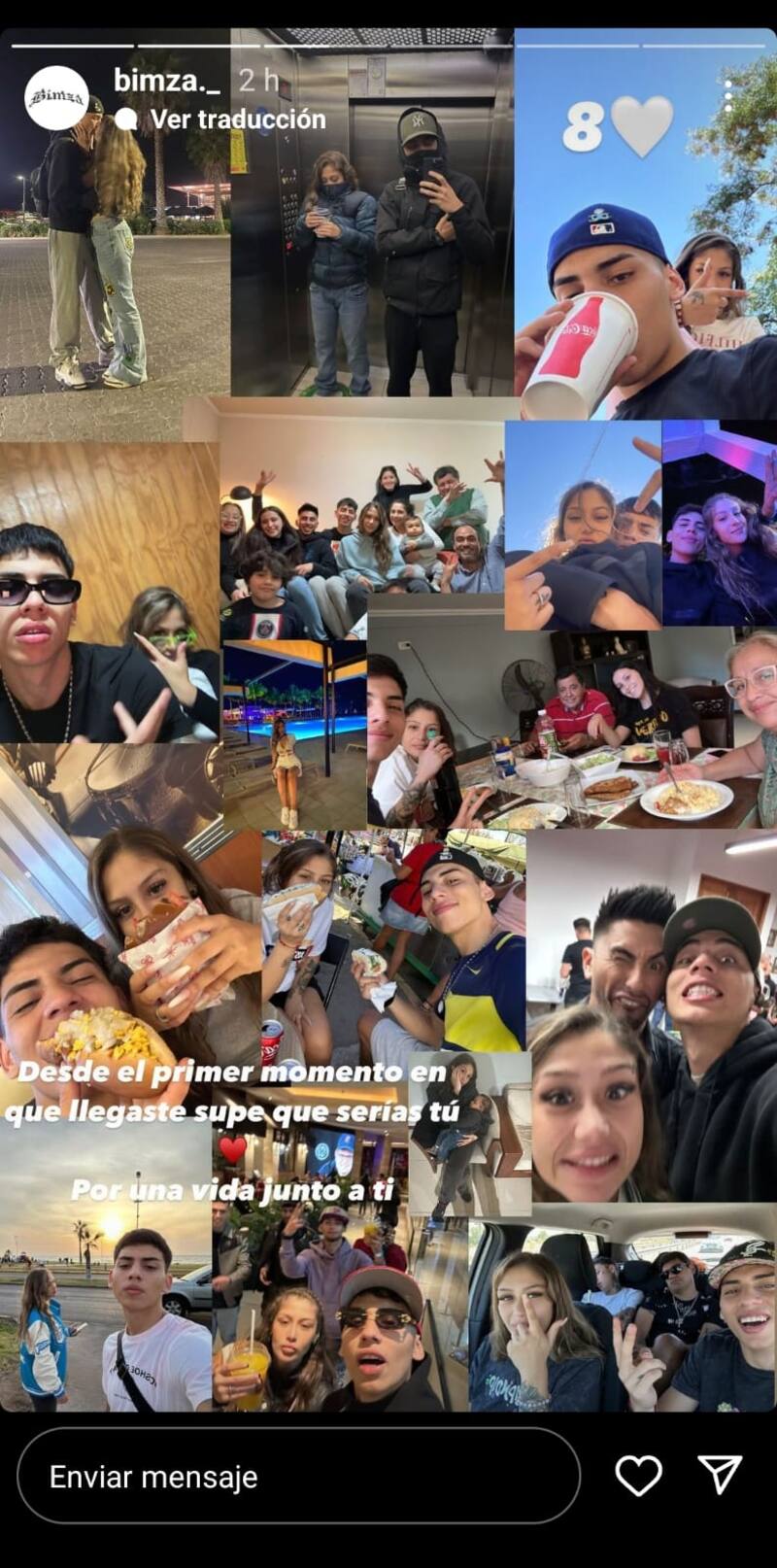 Trini Neira y Bastián Muñoz celebran sus 8 meses de pololeo.