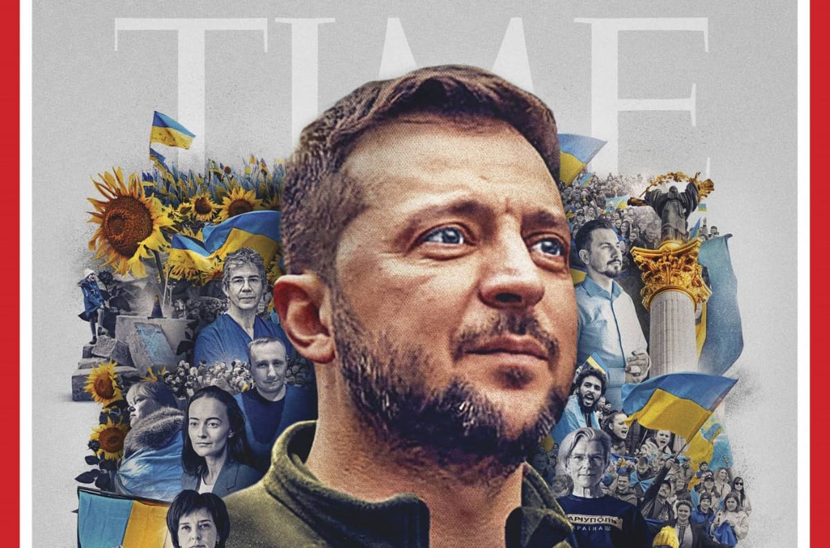 Presidente Volodimir Zelensky fue elegido como la "Persona del Año" por la revista Time