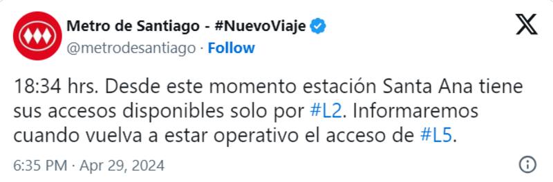 El anuncio de la entidad fue realizado a través de su perfil en X (ex Twitter).