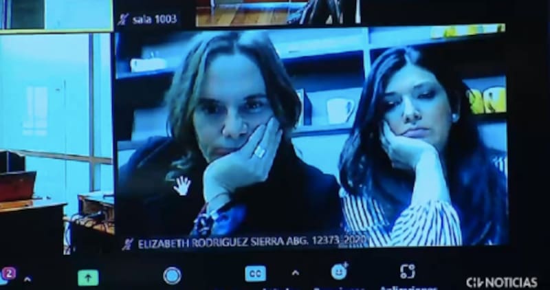 Sebastián Eyzaguirre durante su formalización. Foto: CHV.