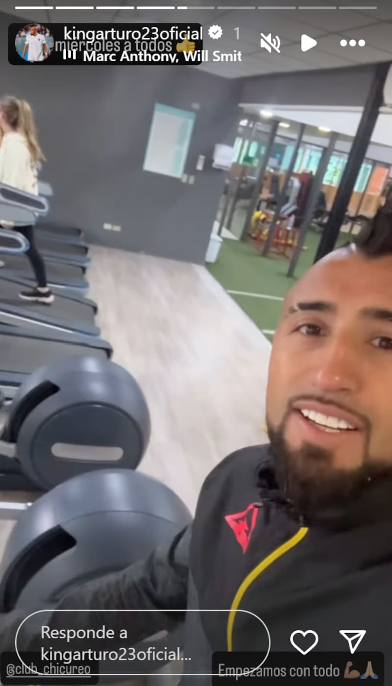 El King se pone a punto en Santiago.