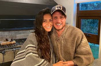 "Padre e hijo": Rodrigo Wainraihgt celebró su partido de pádel con su descendiente con Dominique Gallego