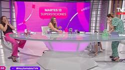 "Ven que si trae mala suerte": María Elena Dressel sufrió chistosa caía en vivo en "Hoy se Habla"