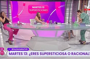 "Ven que si trae mala suerte": María Elena Dressel sufrió chistosa caía en vivo en "Hoy se Habla"