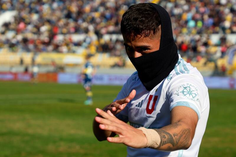 Lucas Assadi marcó el gol del triunfo ante Everton por Primera División. Foto: Aton.