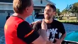 VIDEO| El curioso encuentro de Jorge Valdivia con Jair Bolsonaro en Estados Unidos