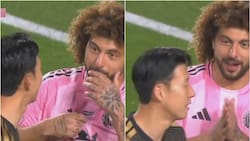 VIDEO | En pleno partido: Maxi Falcón le suplicó su camiseta a Son Heung-Min y así reaccionó el coreano