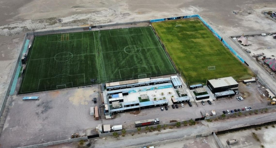 Uno de los orgullos del club nortino, el Complejo Deportivo Cesare Rossi Banchero, nombre del fallecido padre del actuyal presidente.