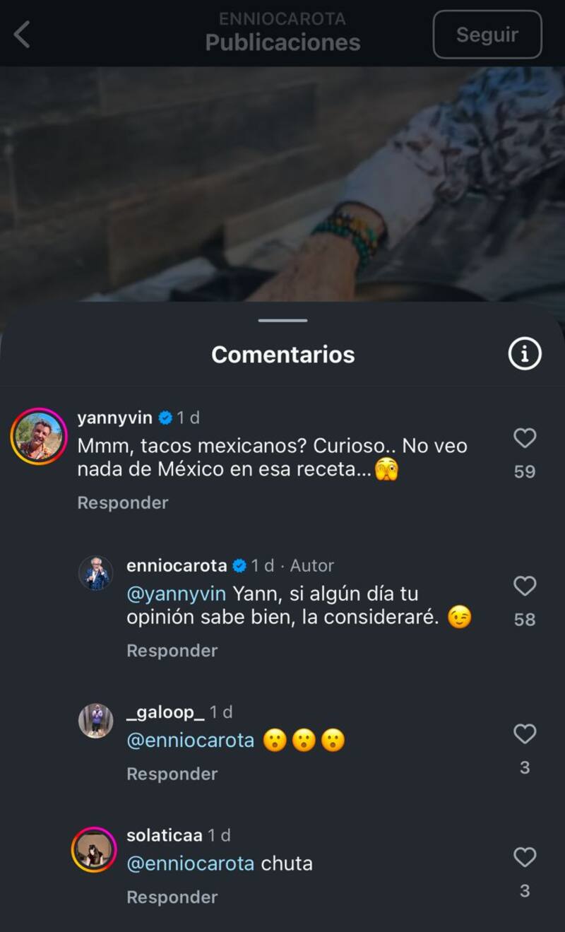 le responde de manera picante a Yann Yvin.